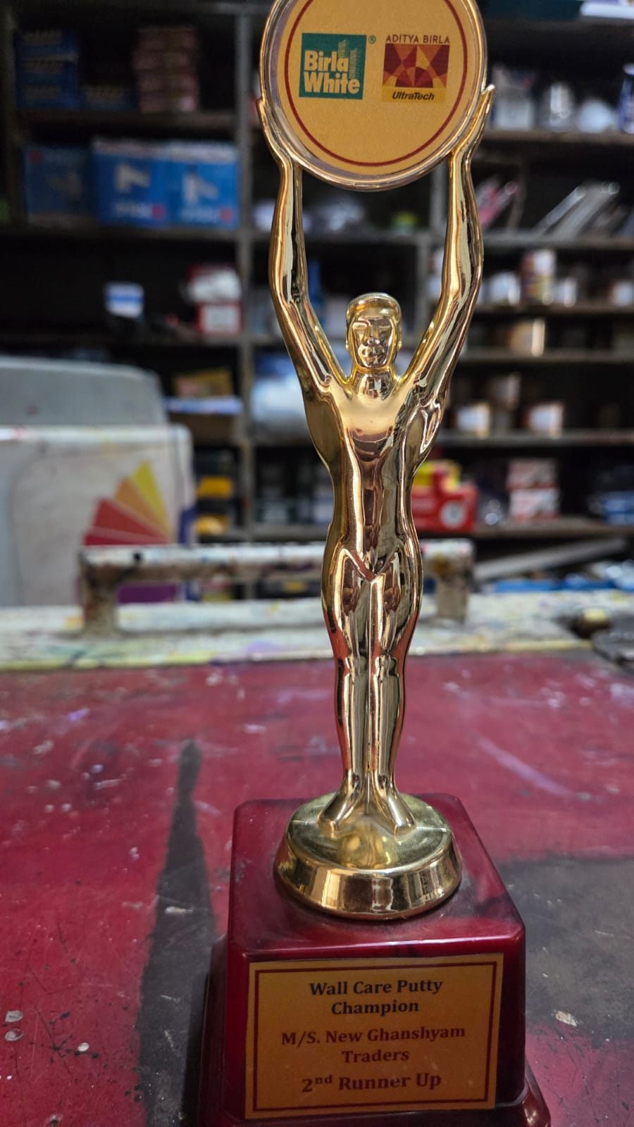 Birla White award received by New Ghanshayam Traders